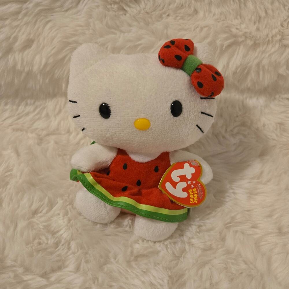 Ty Beanie Babies Hello Kitty Watermellon Dress